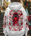 HOW HEARTLESS I CAN BE SKULL MESSY BUN ALL OVER PRINT - TLNT2802255