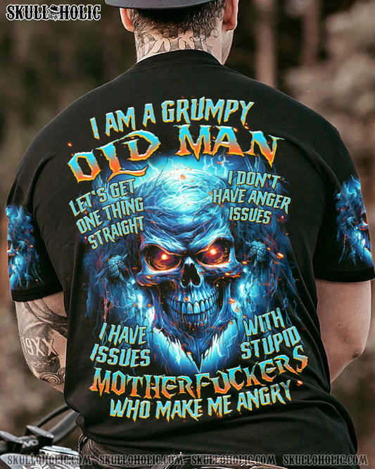 I AM A GRUMPY OLD MAN SKULL ALL OVER PRINT - TLTR0203246