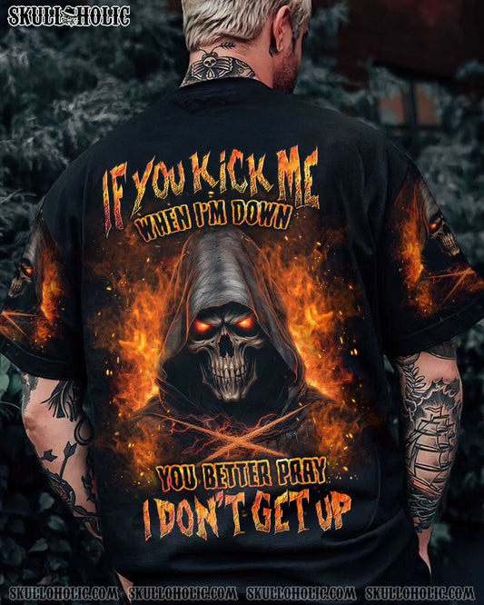 IF YOU KICK ME WHEN I'M DOWN ALL OVER PRINT - YHLN230624