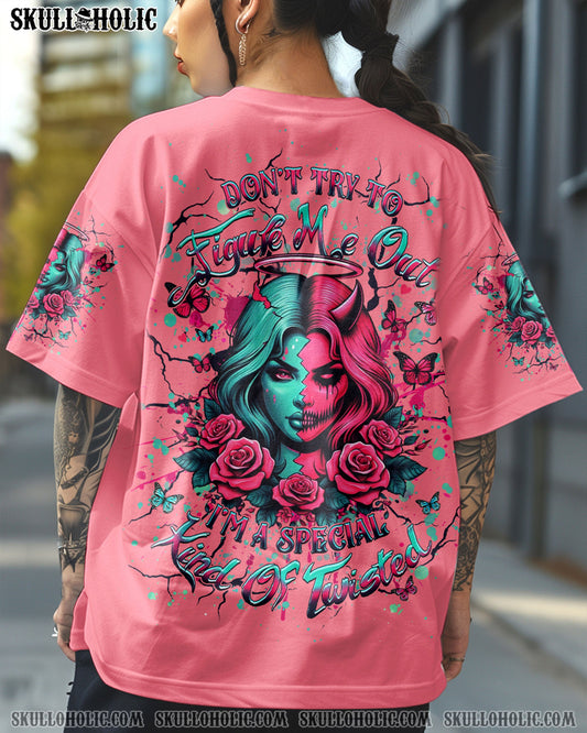 DON'T TRY TO FIGURE ME OUT SKULL ALL OVER PRINT - YHHG0104253