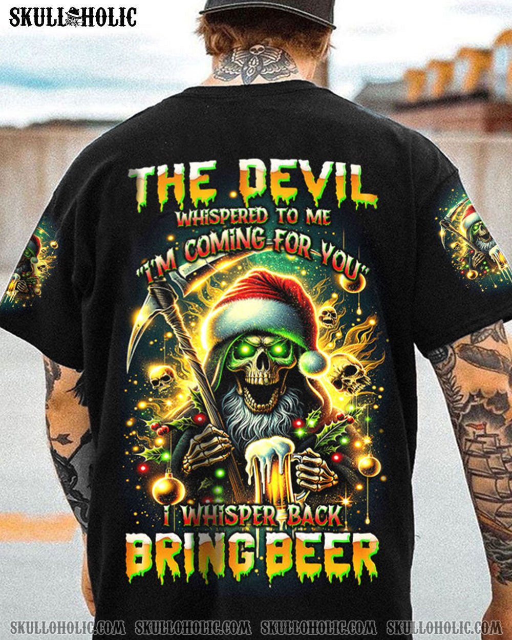 BRING BEER REAPER CHRISTMAS ALL OVER PRINT - TLTW3010235