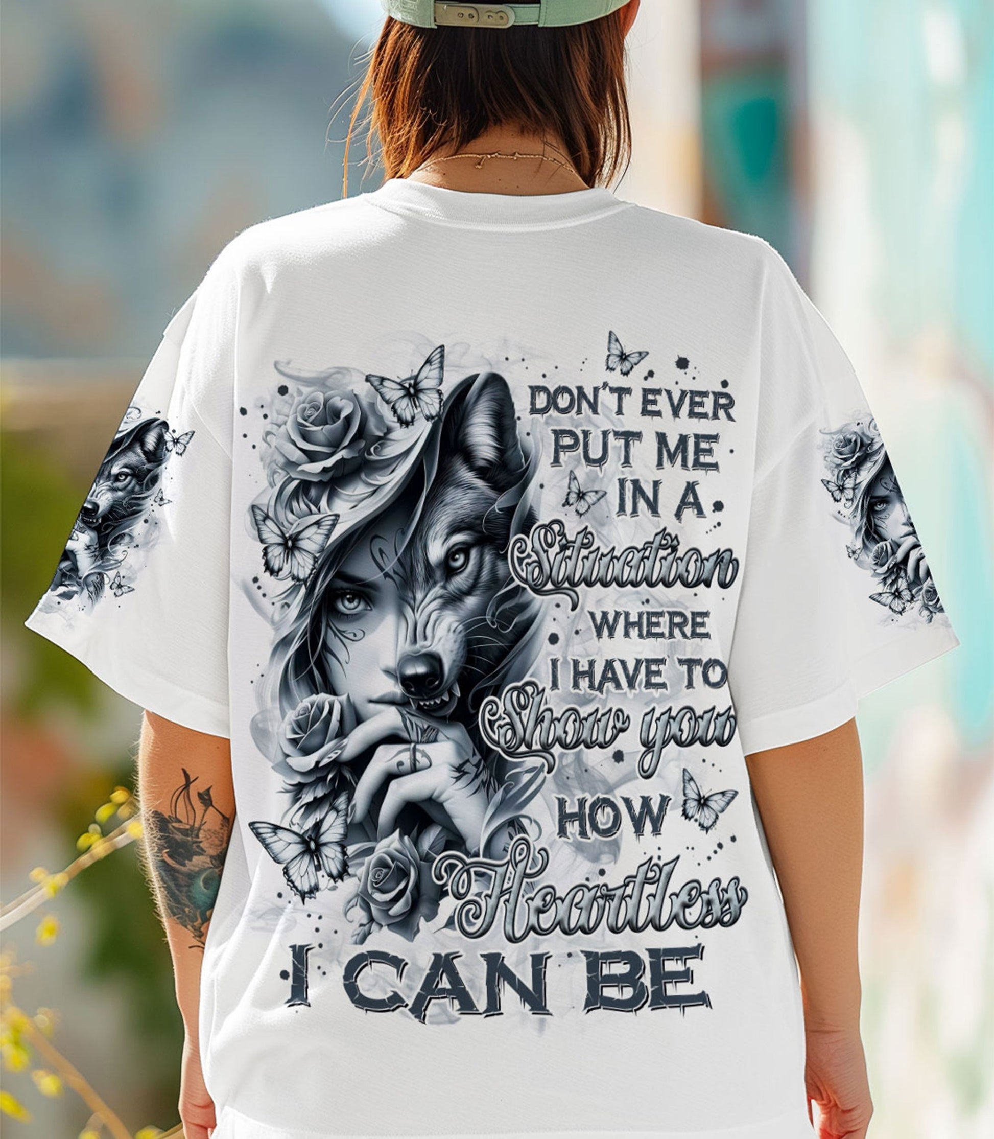 HOW HEARTLESS I CAN BE WOLF LADY ALL OVER PRINT - TLNZ1003251