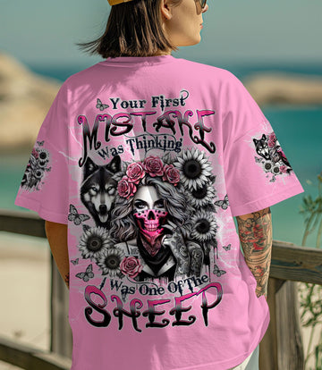 YOUR FIRST MISTAKE WOLF LADY ALL OVER PRINT  - TLTW1903254