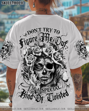 DON'T TRY TO FIGURE ME OUT SKULL ALL OVER PRINT - YHDU2104251