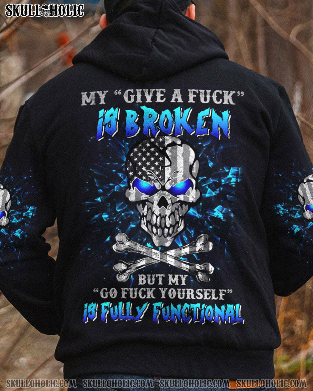 MY GIVE A F MAD SKULL FLAG ALL OVER PRINT - TLNZ2312223