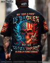 MY GIVE A F IS BROKEN FLAG SKULL ALL OVER PRINT - YHLN2604231