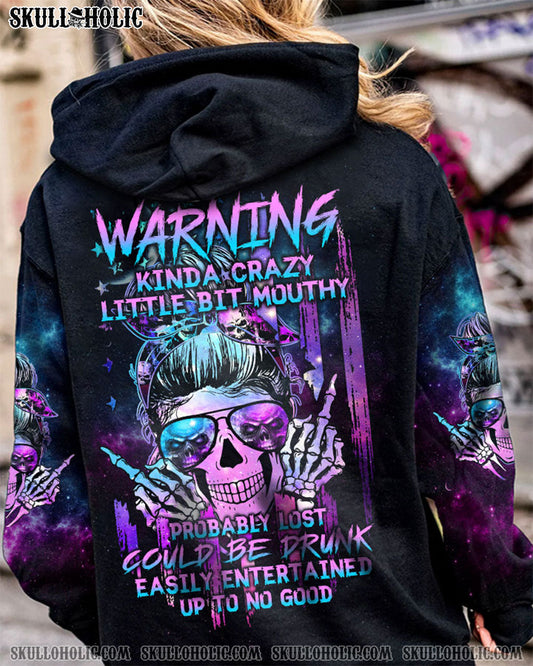 WARNING KINDA CRAZY CRACK FLAG ALL OVER PRINT - TLTW2610221