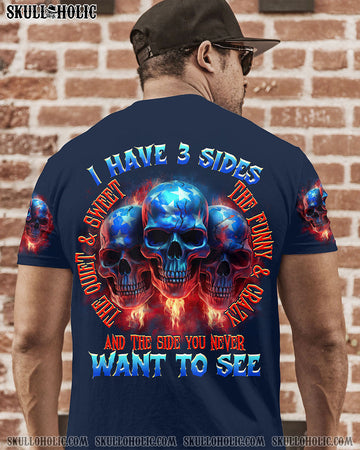 I HAVE 3 SIDES SKULLS FLAG ALL OVER PRINT - TLTR3006234
