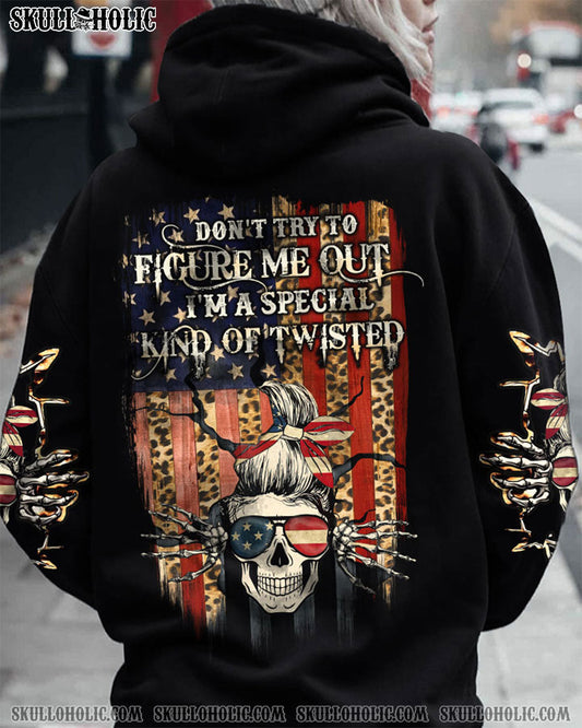 DON'T TRY TO FIGURE ME FLAG ALL OVER PRINT - TLTW2111224