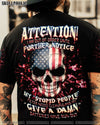 ATTENTION I AM OUT OF ORDER SKULL FLAG ALL OVER PRINT - TLNT1005233
