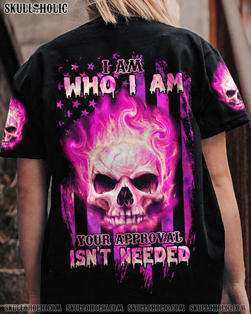 I AM WHO I AM FIRE SKULL FLAG ALL OVER PRINT - TLNZ0312223