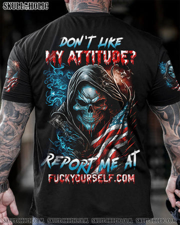 DON'T LIKE MY ATTITUDE REAPER FLAG ALL OVER PRINT - TLTW0903232