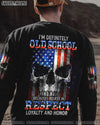 LOYALTY AND HONOR SKULL FLAG ALL OVER PRINT - TLTM2810223