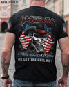 AMERICA LIVE IT LOVE IT SKULL WITH FLAG ALL OVER PRINT - TLTM2109222