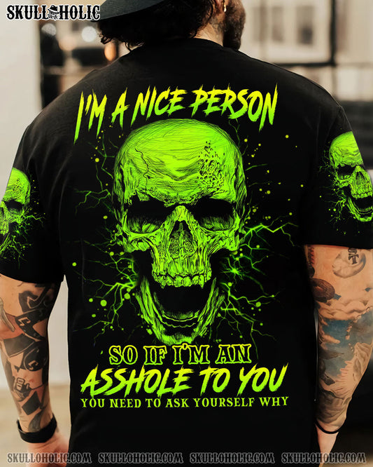(HOT DEAL) I'M A NICE PERSON SKULL ALL OVER PRINT - YHHN0508222