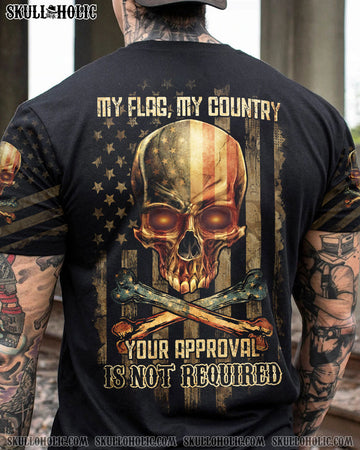 MY FLAG MY COUNTRY PATRIOTIC SKULL ALL OVER PRINT - YHTG1710225