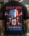 MY FLAG MY COUNTRY PATRIOTIC SKULL ALL OVER PRINT - YHHN3110221