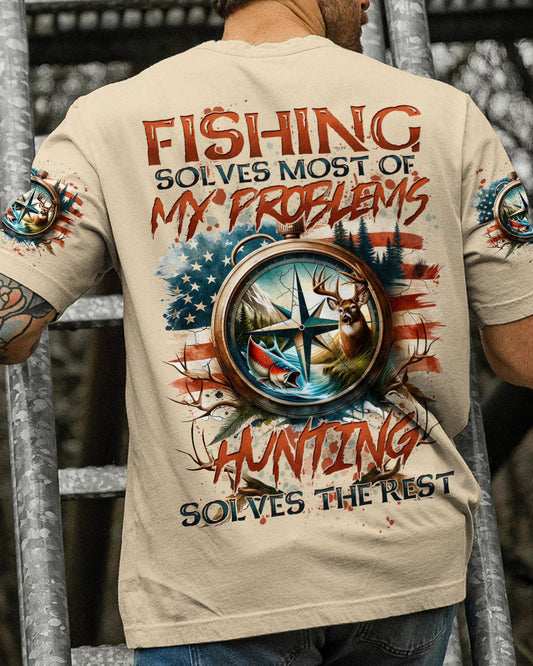 FISHING SOLVES MOST OF MY PROBLEMS ALL OVER PRINT - TYTD0205245