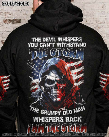 I AM THE STORM GRUMPY OLD MAN REAPER AMERICA FLAG ALL OVER PRINT - TLNZ0903232