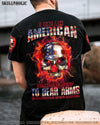 I AM AN AMERICAN FIRE SKULL FLAG ALL OVER PRINT - TLNZ1409221