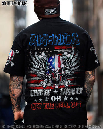 AMERICA LIVE IT LOVE IT WINGS SKULL ALL OVER PRINT - TLNZ1509222