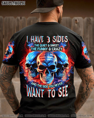 I HAVE 3 SIDES 3 SKULLS FLAG ALL OVER PRINT - TLNT0906234