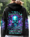 I AM A SWEET GIRL FLOWER SKULL ALL OVER PRINT - YHLN1310234
