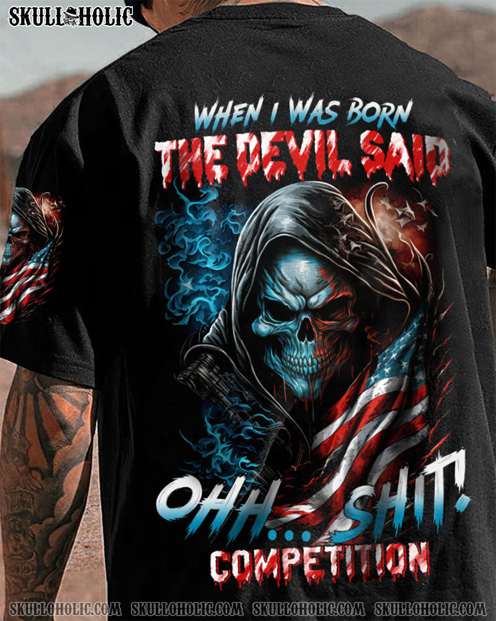 WHEN I WAS BORN REAPER FLAG ALL OVER PRINT - TLTW1503238