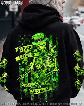 STUCK BETWEEN SKELETON FLAG PATRICK'S DAY ALL OVER PRINT - TLTW1801232