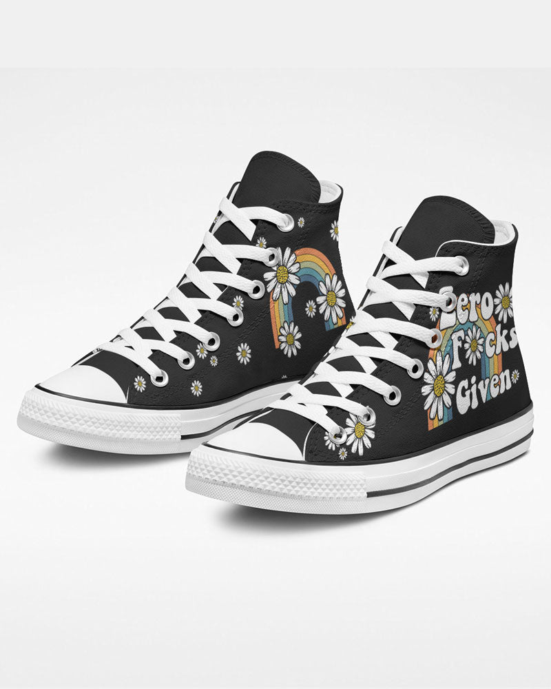 ZERO F GIVEN DAISY RAINBOW HIGH TOP CANVAS SHOES - TY0410221
