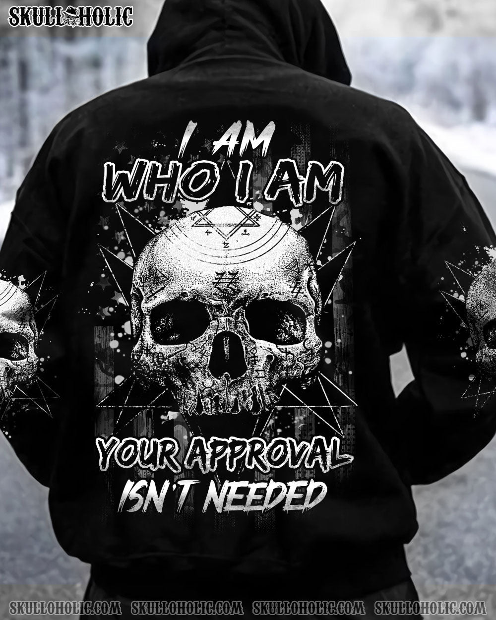 I AM WHO I AM SKULL ALL OVER PRINT - YHHN1912221