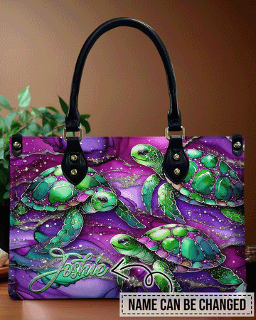 Sea Turtle Leather Handbag