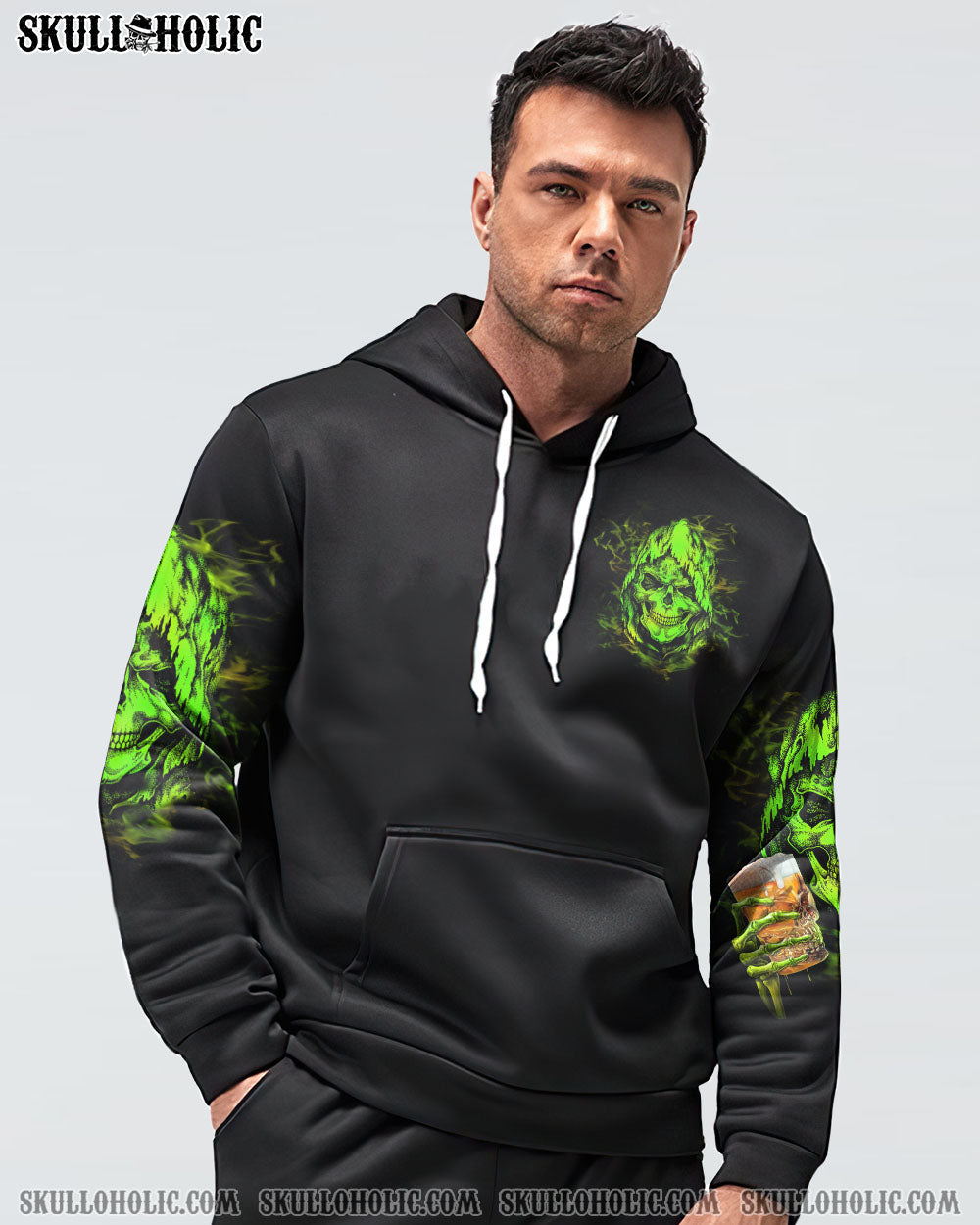 THE DEVIL WHISPERED TO ME BRING BEER SKULL ALL OVER PRINT - YHHN1603234