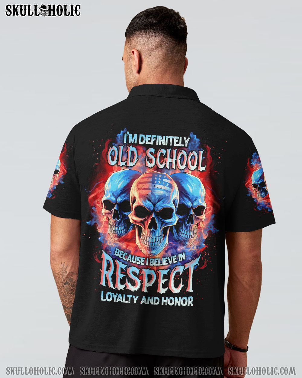 I BELIEVE IN RESPECT 3 SKULLS ALL OVER PRINT - TLNT1205233
