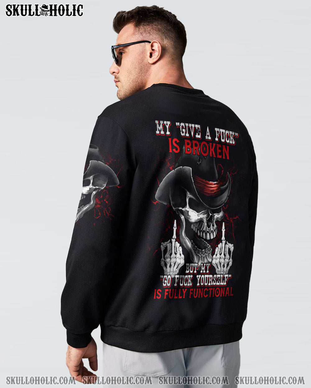 MY GIVE A F SKULL ALL OVER PRINT - TLTM0212221
