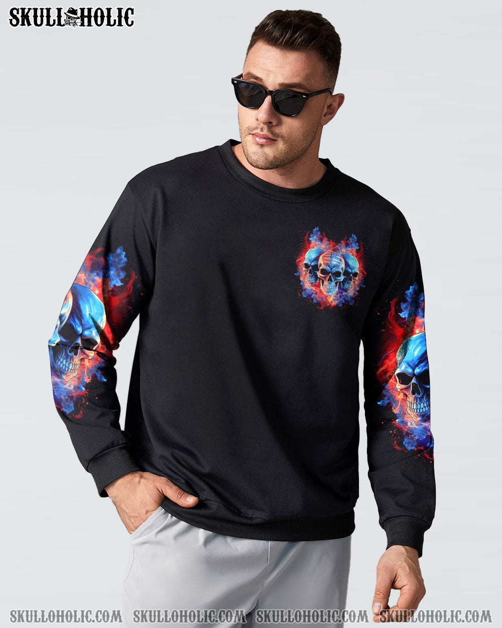 I BELIEVE IN RESPECT 3 SKULLS ALL OVER PRINT - TLNT1205233