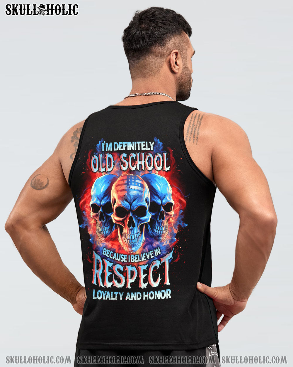 I BELIEVE IN RESPECT 3 SKULLS ALL OVER PRINT - TLNT1205233