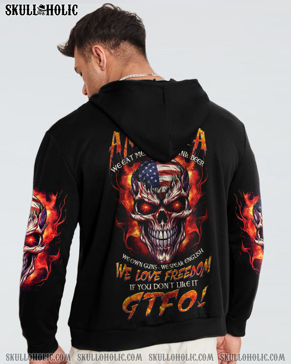 THIS IS AMERICA SKULL ALL OVER PRINT - TLTW1305233