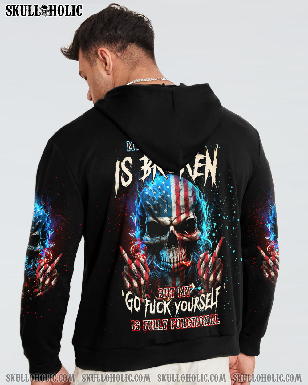 MY GIVE A F FLAG SKULL ALL OVER PRINT - TLNT2104231