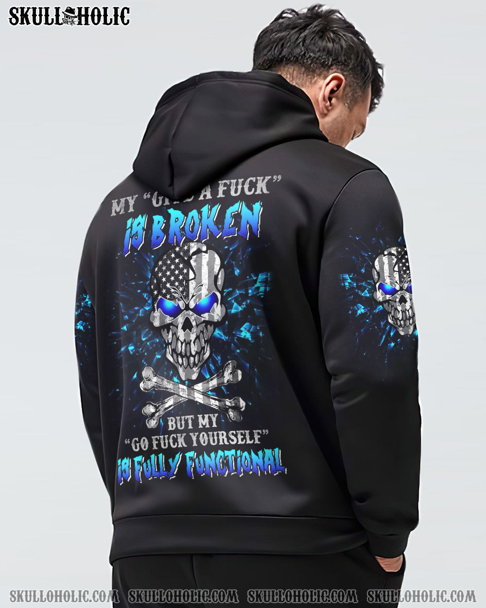 MY GIVE A F MAD SKULL FLAG ALL OVER PRINT - TLNZ2312223