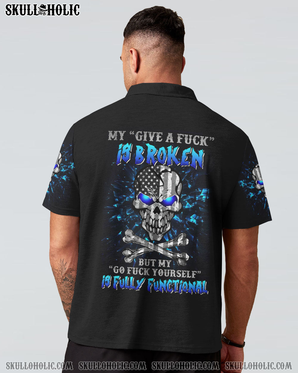 MY GIVE A F MAD SKULL FLAG ALL OVER PRINT - TLNZ2312223