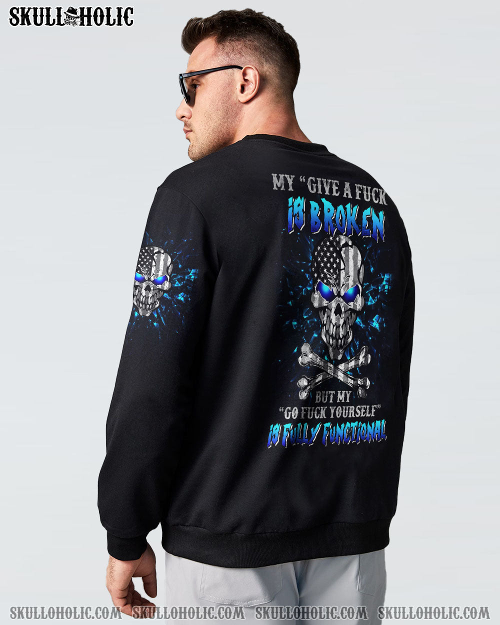 MY GIVE A F MAD SKULL FLAG ALL OVER PRINT - TLNZ2312223