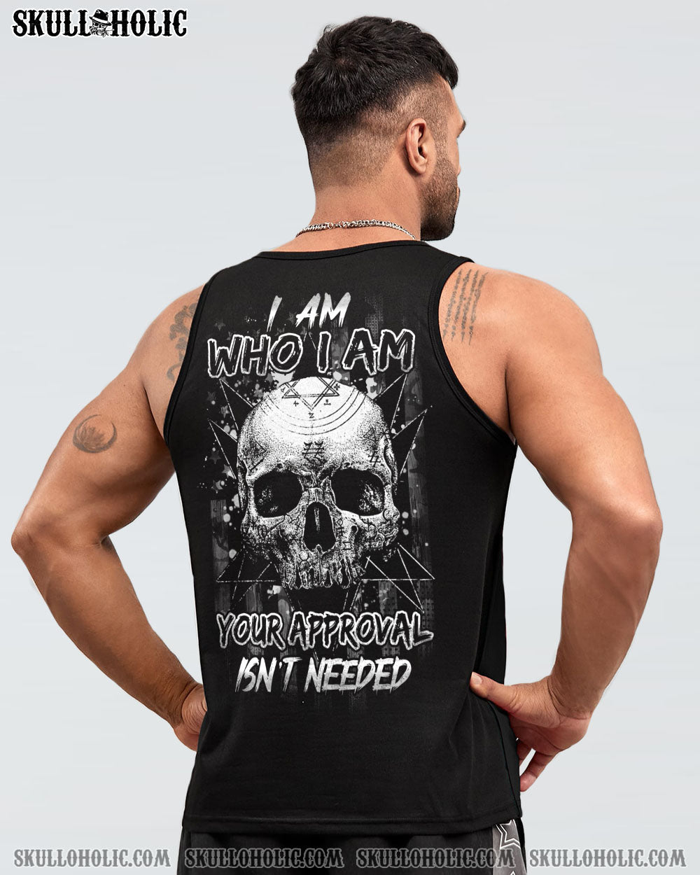 I AM WHO I AM SKULL ALL OVER PRINT - YHHN1912221