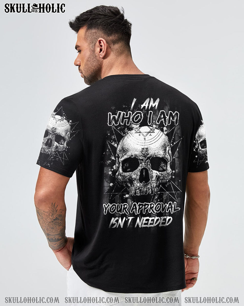 I AM WHO I AM SKULL ALL OVER PRINT - YHHN1912221