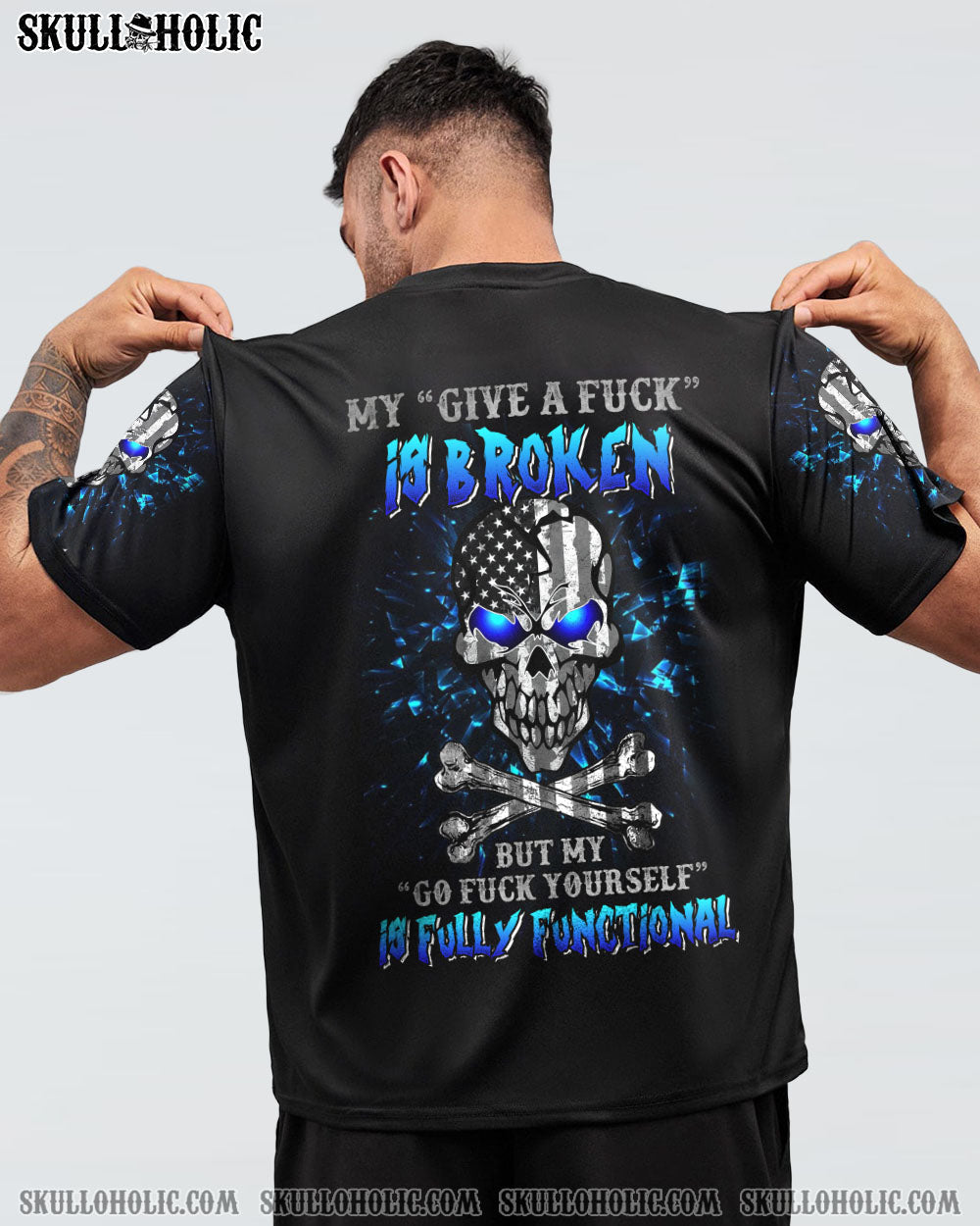 MY GIVE A F MAD SKULL FLAG ALL OVER PRINT - TLNZ2312223