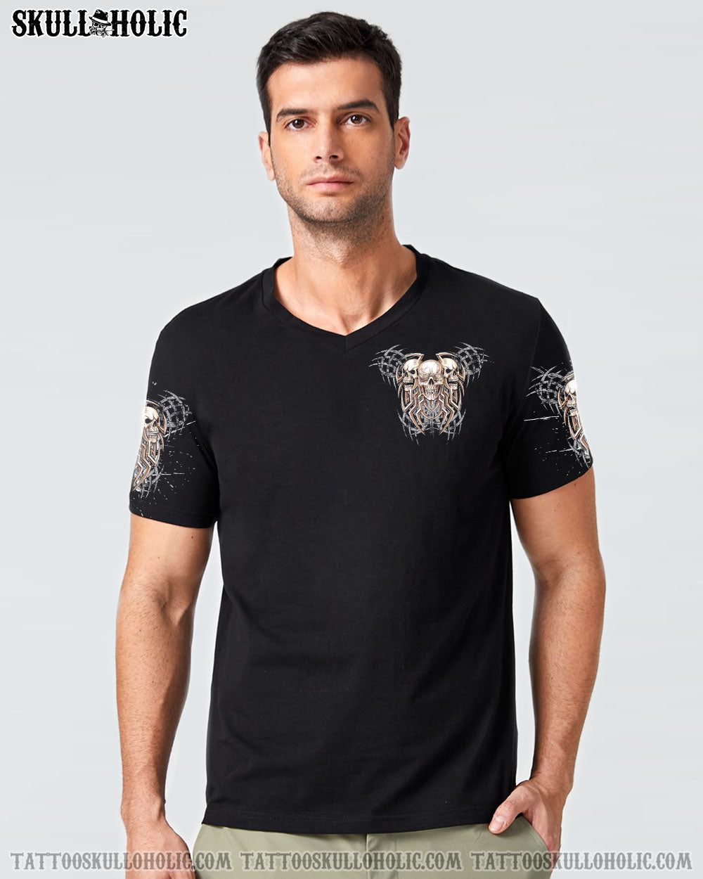 STUCK BETWEEN IDK IDC AND IDGAF SKULL ALL OVER PRINT - YHLN2911221