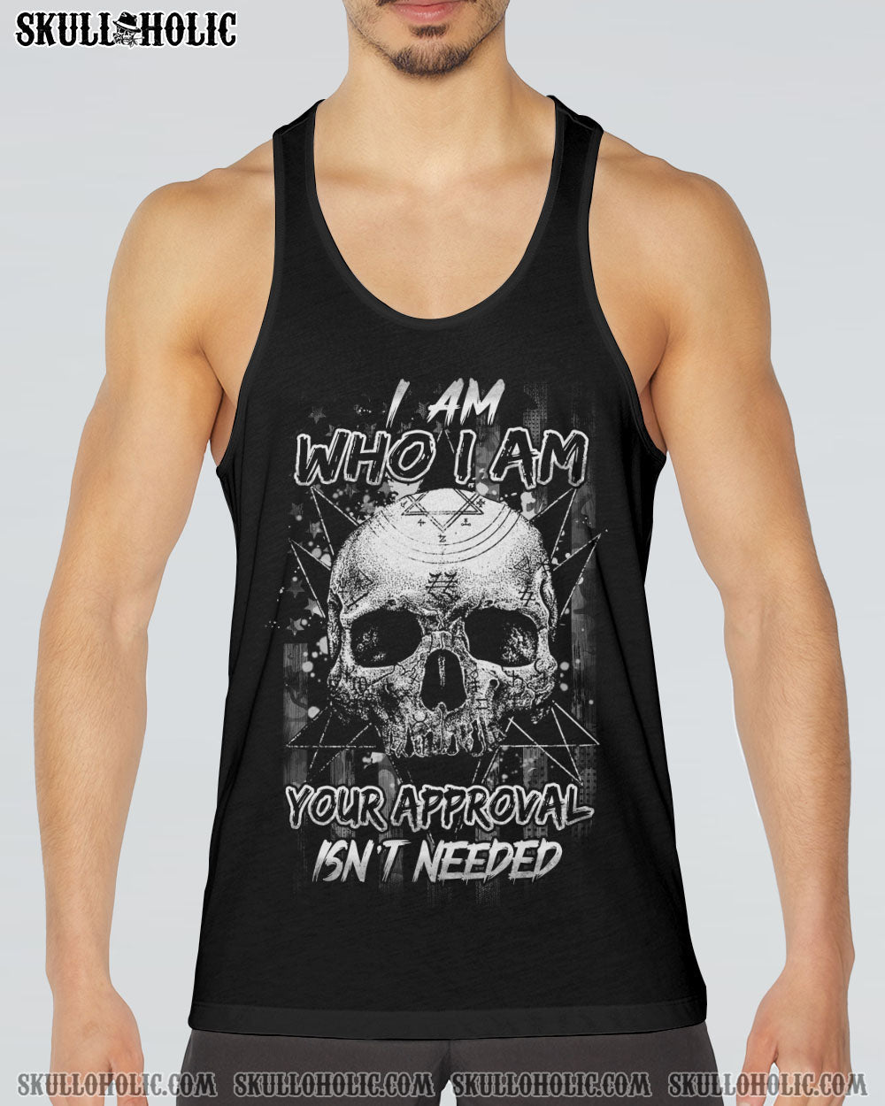 I AM WHO I AM SKULL ALL OVER PRINT - YHHN1912221