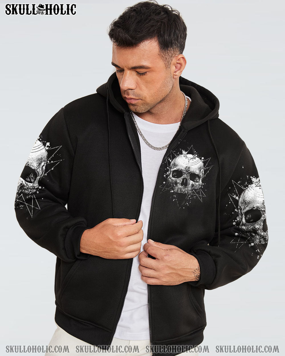 I AM WHO I AM SKULL ALL OVER PRINT - YHHN1912221