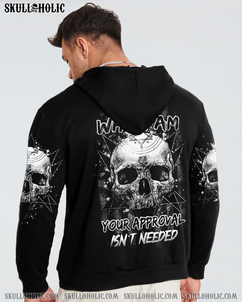 I AM WHO I AM SKULL ALL OVER PRINT - YHHN1912221