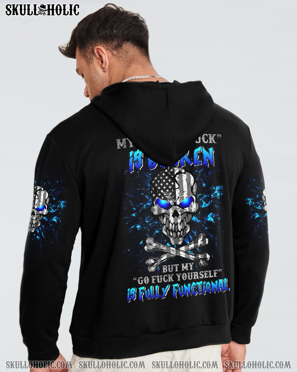 MY GIVE A F MAD SKULL FLAG ALL OVER PRINT - TLNZ2312223